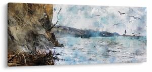 Slika - Greben, akvarel (120x50 cm)