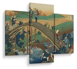Slika - Katsushika Hokusai, Ariwara no Narihirafrom the series One Hundred, Poems Explained by the Nurse (Hyakunin isshu uba ga etoki), reprodukcije (90x60 cm)