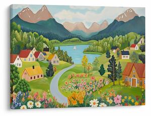 Slika - Selo u planinama (70x50 cm)