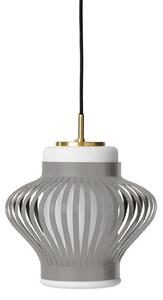 Viseće Svjetiljka Warm Nordic, Opal Lamella, prigušiv, Sivo, Blagovaonica, Metal, Vintage