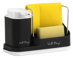Crni set za pranje posuđa Vialli Design
