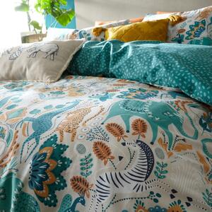 Pamučna posteljina 200x200 cm Carnival Animals - Pineapple Elephant