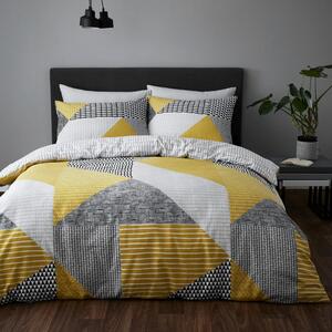 Žuto-siva posteljina 200x200 cm Larsson Geo - Catherine Lansfield