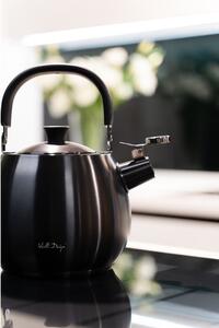 Black Friday - Crno kuhalo za vodu od nehrđajućeg čelika Vialli Design Bolla, 2,5 l