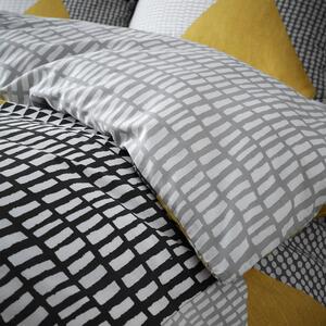 Žuto-siva posteljina 200x200 cm Larsson Geo - Catherine Lansfield