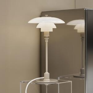 Louis Poulsen PH 2/1 stolna lampa, sjajna bež, Ø 20 cm, Bež, Dnevni boravak/blagovaonica, Staklo