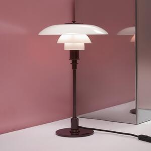 Louis Poulsen PH 3/2 stolna lampa, sjajna bordo, Ø 28 cm, Crvena, Dnevni boravak/blagovaonica, Staklo