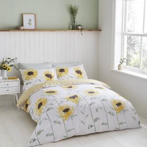 Žuto-bijela posteljina 200x135 cm Painted Sun - Catherine Lansfield