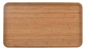 Smeđi pladanj za posluživanje od bambusa Orion, 25 x 44 cm