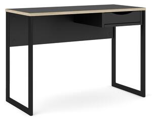 Crni radni stol Tvilum Function Plus, 110 x 48 cm