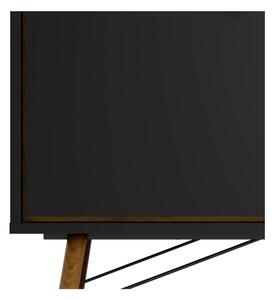 Crna komoda Tvilum Ry, 102 x 72 cm