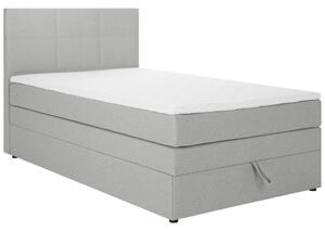 BOXSPRING KREVET 90/200 cm svijetlo siva