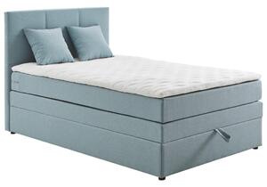 BOXSPRING KREVET 90/200 cm svijetlo plava