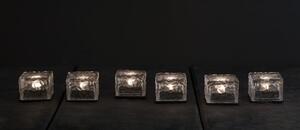 Set od 3 vanjske solarne svijeće Star Trading Candle Icecube, visina 5,5 cm
