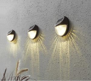 Set od 3 zidne solarne svjetiljke Star Trading Fency, visina 11 cm