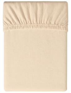 Jersey plahta svijetlo bež 90 x 200 cm