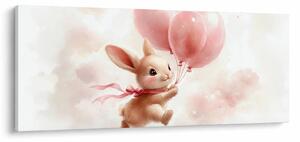 Slika - Zeko s balonima (120x50 cm)