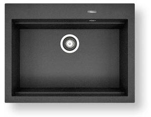 Pyramis 70094201 - Kuhinjski sudoper SIROS 67x51,5 cm granit/crna