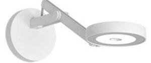 String W0 zidna lampa, DTW, mat/bijela/srebrna - Rotaliana