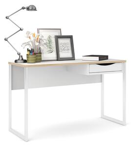 Bijeli radni stol Tvilum Function Plus, 130 x 48 cm