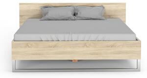 Bračni krevet u hrastovom dekoru Tvilum Style, 160 x 200 cm