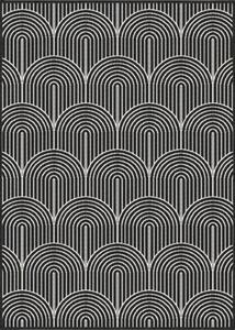 Crno-bijeli vanjski tepih 80x150 cm Pangli Black – Hanse Home