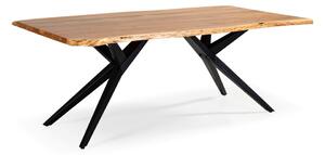 Blagovaonski stol s pločom stola od bagrema u prirodnoj boji 100x200 cm Mudri – Marckeric