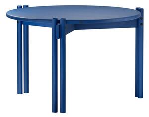 Plavi okrugao stolić za kavu od masivnog bora ø 60 cm Sticks – Karup Design