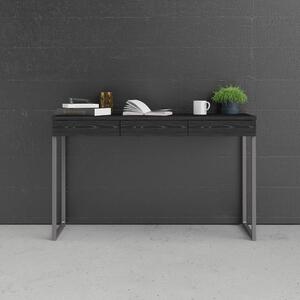 Crni radni stol Tvilum Function Plus, 126 x 52 cm