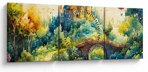 Slika - Bajkoviti dvorac (sa satom) (90x30 cm)