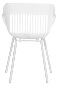 Bijele plastične vrtne stolice u setu 2 kom Jill Rondo – Hartman