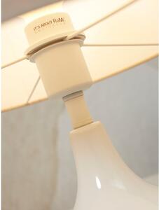 Bijela stolna lampa s tekstilnim sjenilom (visina 75 cm) Reykjavik – it's about RoMi