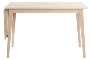 Mat lakirani rasklopivi blagovaonski stol od hrastovine Rowico Mimi, 120 x 80 cm