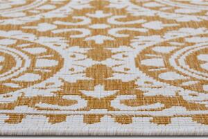 Oker žuti/bijeli vanjski tepih 80x250 cm Jardin – NORTHRUGS