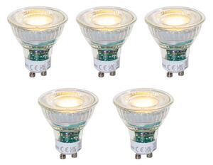 Set od 5 GU10 50mm prigušivih LED žarulja prozirne 2,5W 450 lm 2700K