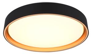 Crna LED stropna svjetiljka ø 40 cm Felis – Trio