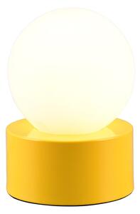 Žuta stolna lampa sa staklenim sjenilom (visina 17 cm) Countess – Trio