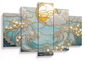 Slika - 3D biseri u oceanu (150x105 cm)