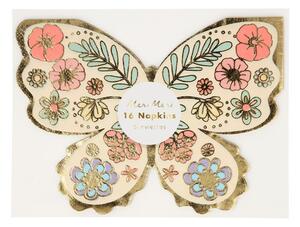 Papirnati ubrusi u setu 16 kom Floral Butterfly – Meri Meri