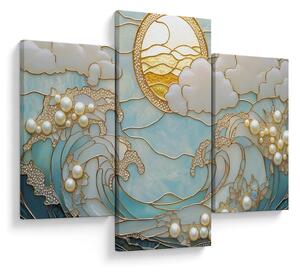 Slika - 3D biseri u oceanu (90x60 cm)