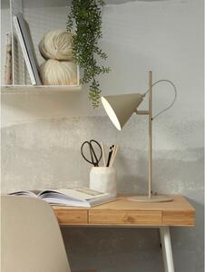 Bež stolna lampa s metalnim sjenilom (visina 50,5 cm) Lisbon – it's about RoMi
