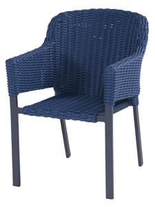 Tamno plava vrtna stolica od umjetnog ratana Cairo – Hartman