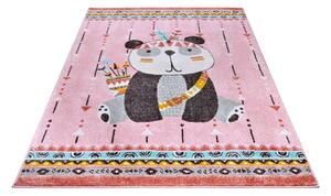 Ružičasti dječji tepih 120x170 cm Panda – Hanse Home
