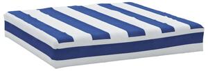 VidaXL Jastuk za palete plavo-bijeli prugasti 60x60x8 cm od tkanine