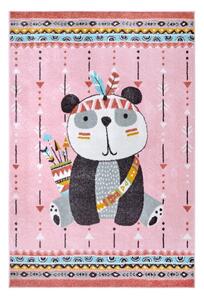 Ružičasti dječji tepih 160x235 cm Panda – Hanse Home
