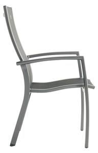 Siva metalna vrtna stolica Belcampo – Hartman