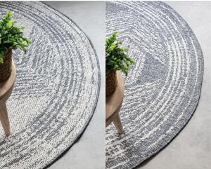 Sivi/krem okrugao vanjski tepih ø 100 cm Gemini – Elle Decoration