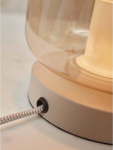 Smeđa stolna lampa sa staklenim sjenilom (visina 23 cm) Verona – it's about RoMi
