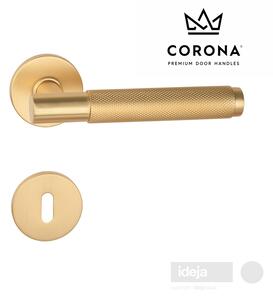 Kvaka Corona® Time slim mesing mat <span>okrugla rozeta na ključ, cilindar ili wc</span> Cilindar