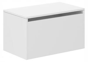 Dječja kutija za pohranu bijele boje 40x40x69 cm